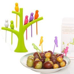 Hummingbird+Fruit+Fork+Set+Series+%7C+6+Pcs